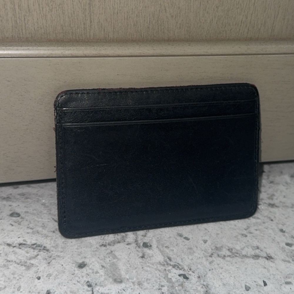 CHANEL Black Quilted Cambon Ligne Card Holder Case Black Slim Wallet  AUTHENTIC - Picture 4 of 12